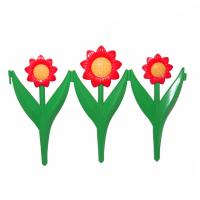 Забор Ромашка желто-красный (0,3*2,25м, 5 секций)/10шт/