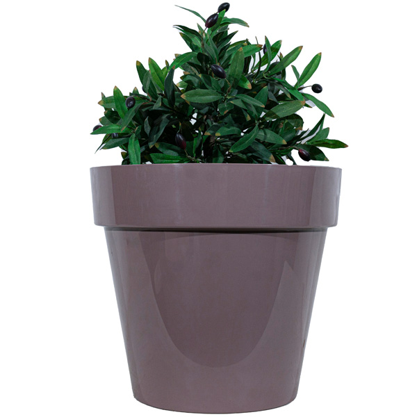 Кашпо Порто 15л мокко с дренаж. вставкой /5шт/ДТ 