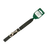 Поводок капрон 15мм*2м черный  со светоотражающими полосами DONBARON Поводок капрон 15мм*2м черный  со светоотражающими полосами DONBARON