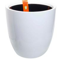 Кашпо Сириус 16,5л белый с вставкой СР30-10 /1шт/ЛГ