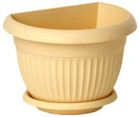 Кашпо настенное ЛИВИЯ 220 мм белая глина М3111