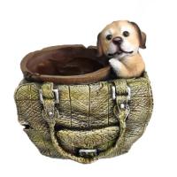 Зоокашпо Щенок в сумочке L16,5W13H17см 718479/K191