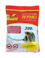 Mr.Mouse зерно от мышей и крыс 200г Mr.Mouse зерно от мышей и крыс 200г