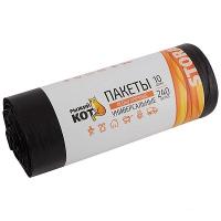 Пакеты универсальные 240л (10шт) ПВД особо прочные черный 36мкм 006979 