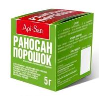 Раносан порошок от укусов,трещин, гнойных ран 5 гр