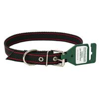 Ошейник 1сл капрон 25мм черный с красными полосами DONBARON Ошейник 1сл капрон 25мм черный с красными полосами DONBARON