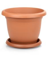 Кашпо Вилла 110л терракот с поддоном