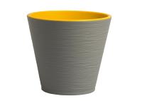 Кашпо Конус 3,7л серый муссон К20-70