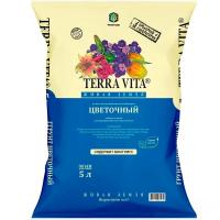 Грунт TERRA VITA Живая Земля цветочный 5л 5шт