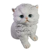 Фигура Котенок белый L16W11H16см 713736/F742