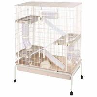 Клетка д/круп. грыз SY2214 эмаль 3х- этаж, на колесах101,5*51*130см/40691079/Триол