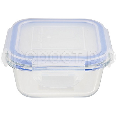 Контейнер Cristallino 0,500л жаропр стекла с крышкой с заж.пласт  Контейнер Cristallino 0,500л жаропр стекла с крышкой с заж.пласт