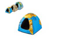 Лежанка-Домик ЧИП ВИГВАМ мягкий поликоттон поролон (S) 33*33*30см/9857