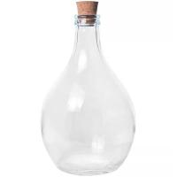 Бутыль 5л "Дамижана" прозрачная с пробкой /4шт/ Бутыль 5л "Дамижана" прозрачная с пробкой /4шт/