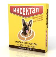 Капли Инсектал п/б д/собак 40-60кг/60шт/N105/Экопром