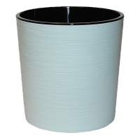 Кашпо Вега 5,2л мята с вставкой 20*20см ВГ20-14 /8шт/ЛГ