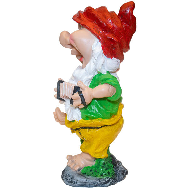 Гномик с гармошкой 15x15х35см 12715 Гномик с гармошкой 15x15х35см 12715