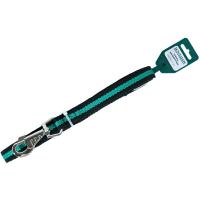 Поводок капрон 20мм*10м черный с зелёной полосой  DONBARON Поводок капрон 20мм*10м черный с зелёной полосой  DONBARON