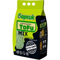 Наполнитель БАРСИК Тофу микс Зеленый чай & бентонит комкующийся 4,54л/3шт/93104
