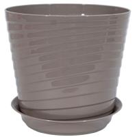 Цветочный горшок Верона 0,75л фраппе с поддоном