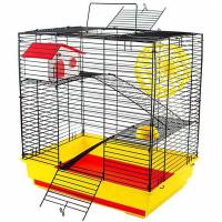 Клетка д/грыз №1 РПК10 2-х эт укомплектованная 41*30*45см серая/Евро
