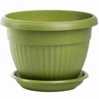 Кашпо Флора D23 4л папоротник с под. 5PL0661 /26шт/ТП