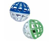 Игрушка для кошек Мяч пластмас с колокольчиком 3,5см SL005 ПАКЕТ 4шт.