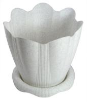 Кашпо Эдельвейс 1,5л мрамор С191М