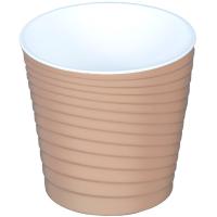 Кашпо Bloom 1,2л кофе с вставкой А015 /20шт/Арз