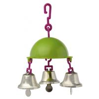 Игрушка для птиц подвеска фигурная с колокольчиками