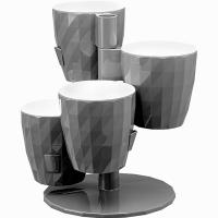 Каскад Кватро на подставке RUBY серый жемчуг КШ-9761 /12шт/ПП