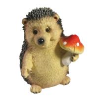 Фигура Ежик с мухомором L9W8,5H11  713718/F772