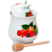 Баночка для меда с ложкой Ягоды 102-05077 Баночка для меда с ложкой Ягоды 102-05077