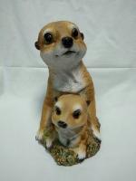 Фигура Сурикаты выглядывают из норки L15W12H20см 713171/F674