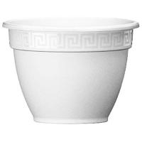 Цветочный горшок Антик 2,6л белый с поддоном