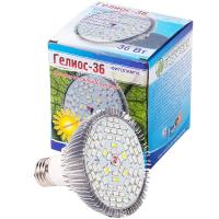 Фитолампа Гелиос-36 д/растений (42красн,18син,6ультрафиол,6бел,6инфракрасн) 1шт
