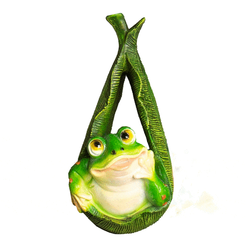 Фигура Лягушонок в листочке подвесная 718081/F754