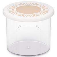 Емкость д/сыпуч. прод. 0,8л Эстетика бело-бежевый М8731 /16шт/ Альтерн
