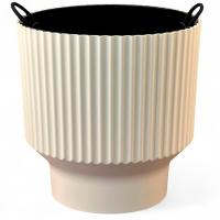 Кашпо Аркада 16,2л ванильный с вставкой 30*30см АР30-31 /1шт/ЛГ