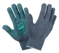 Перчатки хб люкс с ПВХ 7,5 класс, 5 нитей