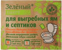 Биоочиститель Зеленый пакет 111 для выгребный ям и септиков 40г 24шт Доктор Робик