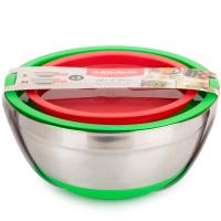 Набор мисок с крышками MIX&STORE 2шт 1.5л+2.4л Набор мисок с крышками MIX&STORE 2шт 1.5л+2.4л