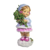 Девочка с веткой омелы(розовый) L7W7H17 715332/W201