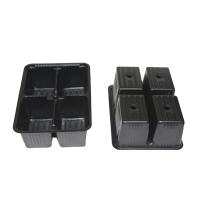 Кассета д/рассады на 4 ячейки 16,8*12,3см 220мл /лист 0,45/80шт/РС