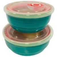 Набор салатников (2шт) с крышками Весенняя капель 139-23092