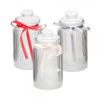 Банка стекляная с крышкой 1000мл "FLEUR"  Банка стекляная с крышкой 1000мл "FLEUR"