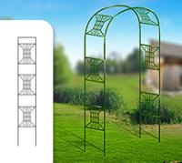 Арка прямая разборная Классик узорная 230*36.5*125см d16 /1шт/Л