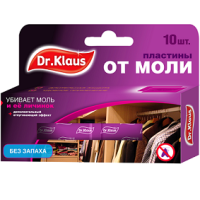 Dr.Klaus пластины от моли без запаха 10шт Dr.Klaus пластины от моли без запаха 10шт