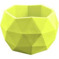 Кашпо Топаз 0,45л фисташковый с вставкой КШ-9642 /27шт/ПП 