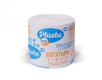 Туалетная бумага 1 слой "Богатырь" 57м без втулки серый 2068